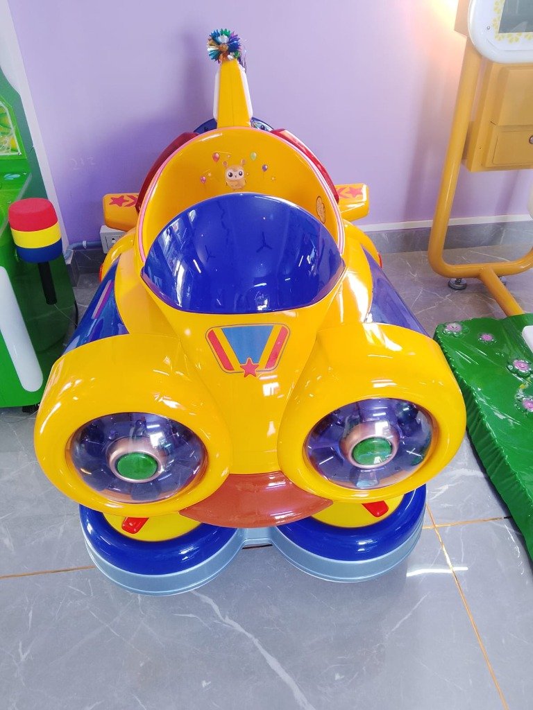 Yellow Plane Kiddie Ride
