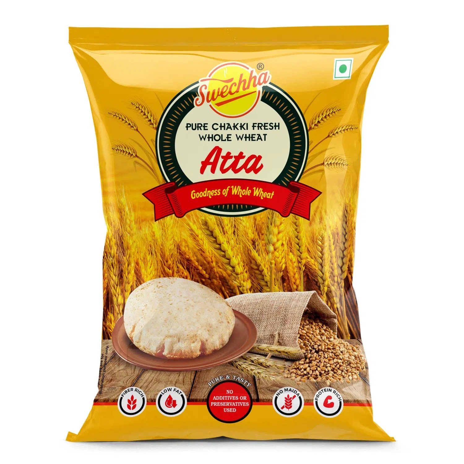 Swechha Chakki Fresh Atta(5kg)