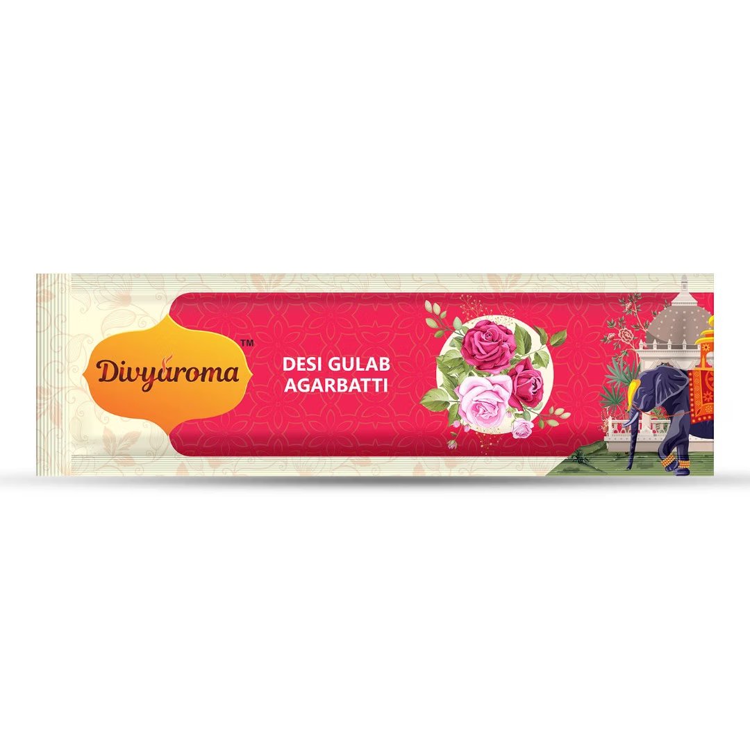 Divyaroma- Desi Gulab Agarbatti (Rose)